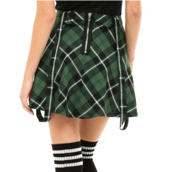 Y2k Royal Bones By Daang Goodman Plaid Mini Skirt - Picture 2 of 8